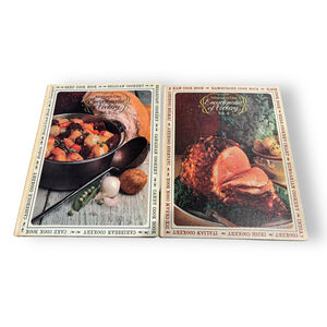 Woman's Day Encyclopedia of Cookery Volumes #6 & 2 Vintage Cookbooks 1966